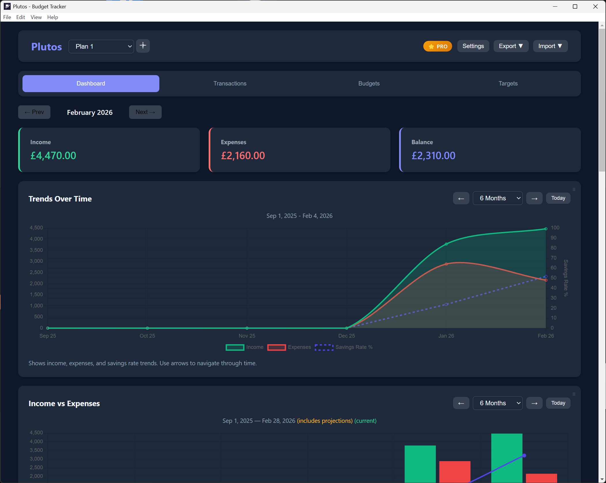 Plutos App Screenshot